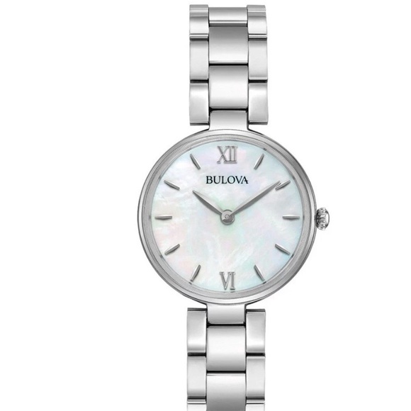 Bulova Women´s mother of pearl classic watch silver
